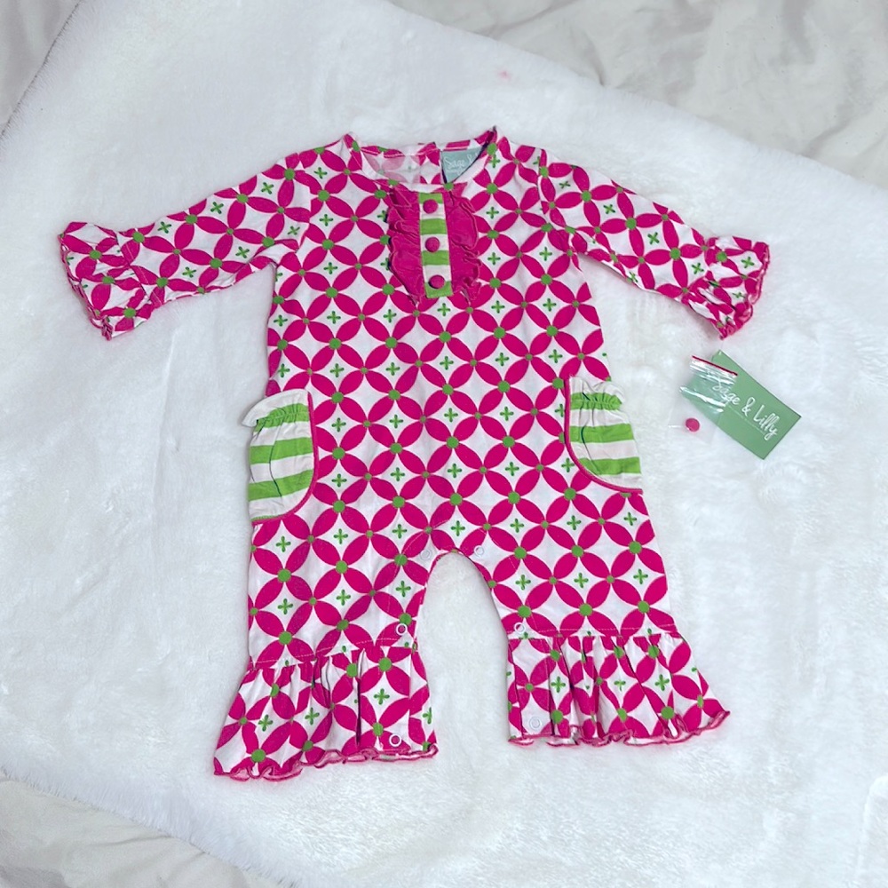 NWT 3M Sage and Lilly one piece outfit